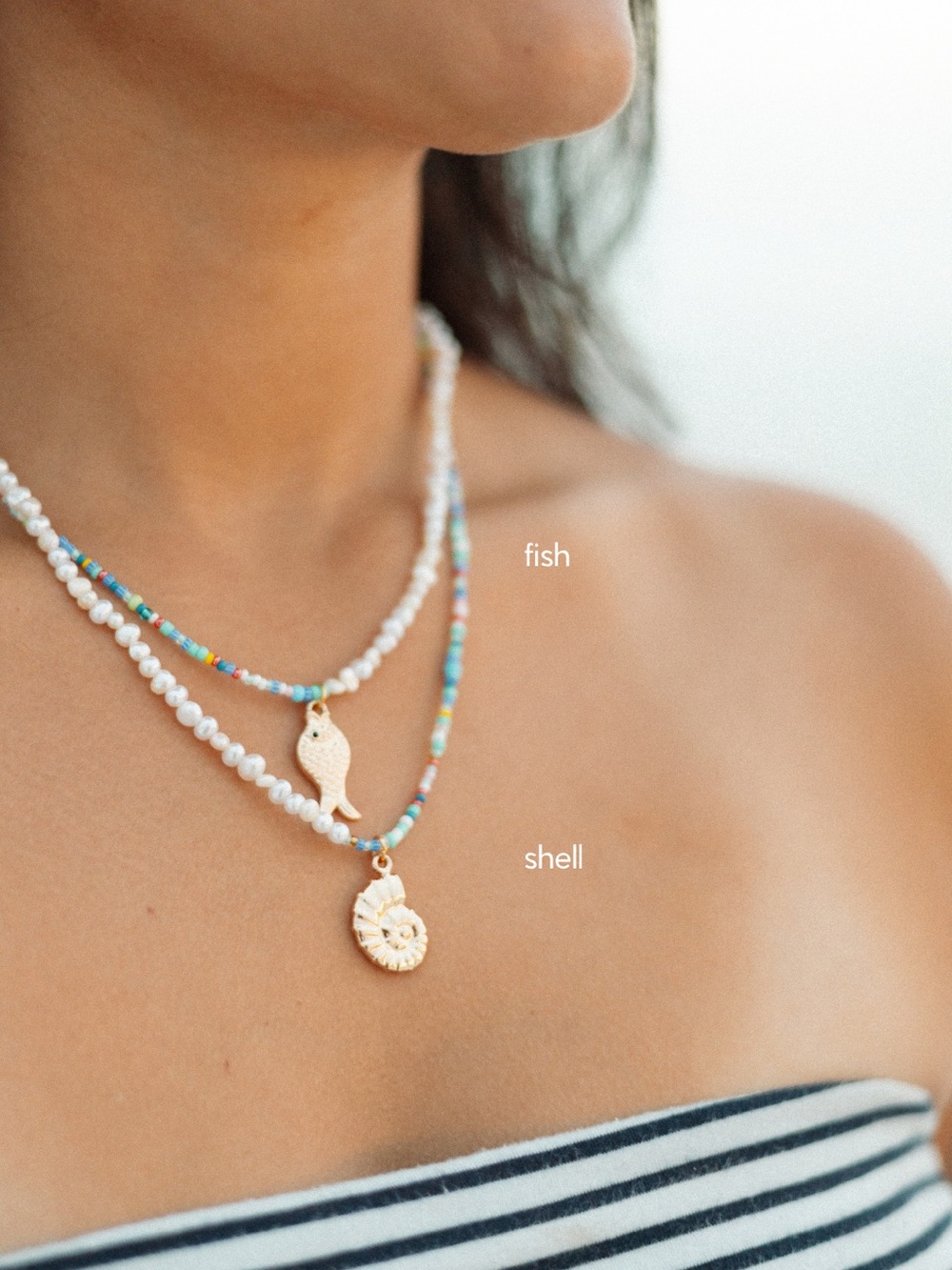 Pearl Necklace with Charm